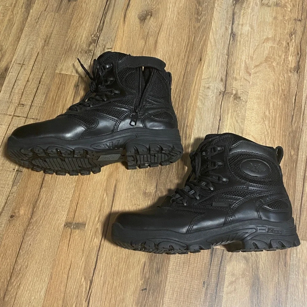 Thorogood Deuce 6 Mens Black Waterproof Tactical Side Zip Boots 834-6218 Size8XW